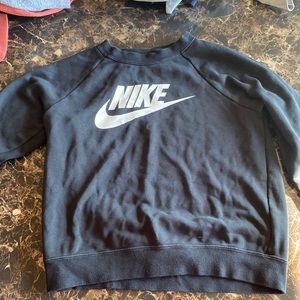 black nike crewneck- xs unisex